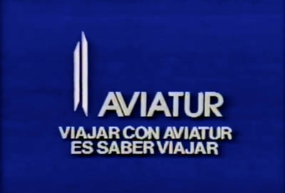 comercial aviatur 80s